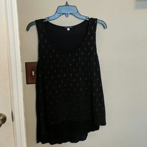 Size Large cross tank top